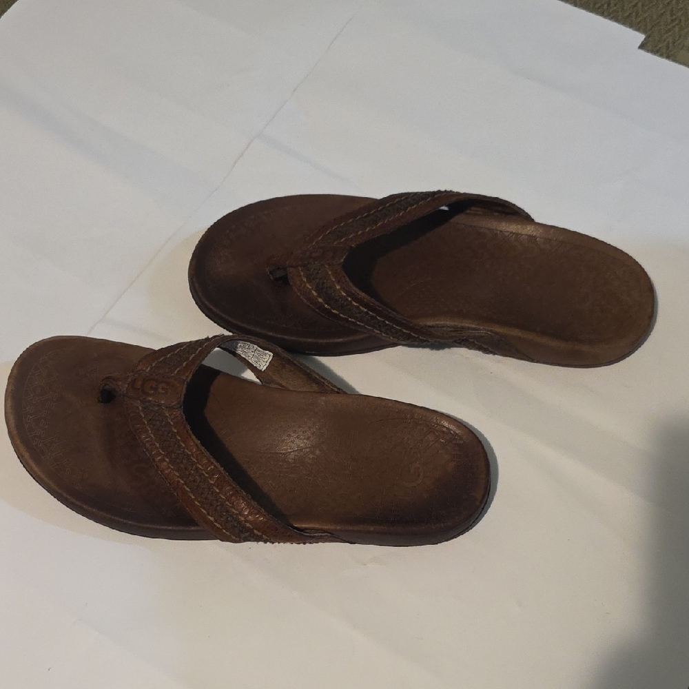 UGG Brown Flip Flop Sandals